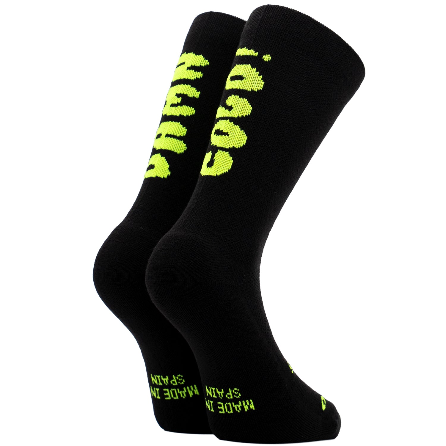 DAMN COLD BLACK - MERINO WOOL CYCLING SOCKS