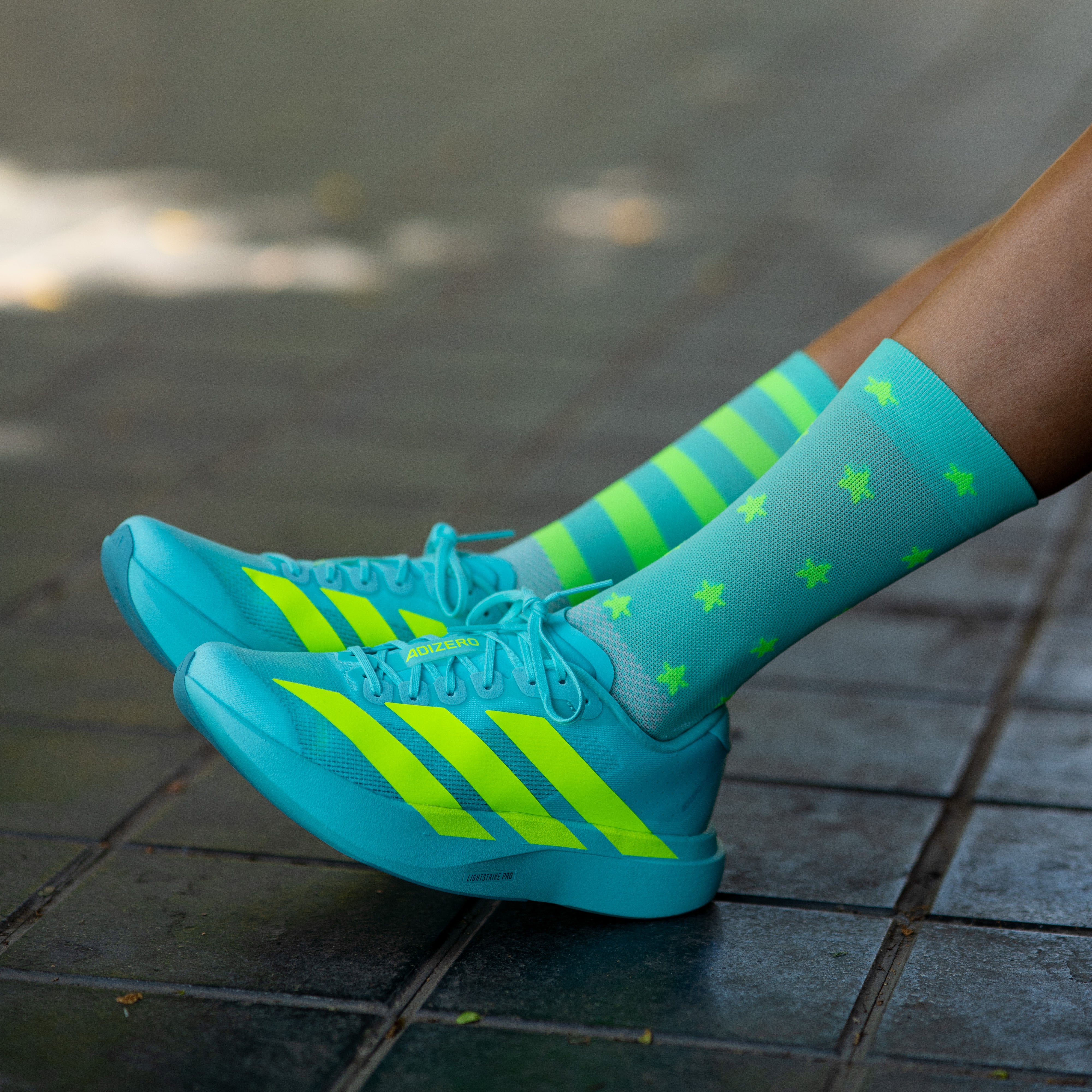 LEGEND GREEN - RUNNING SOCKS