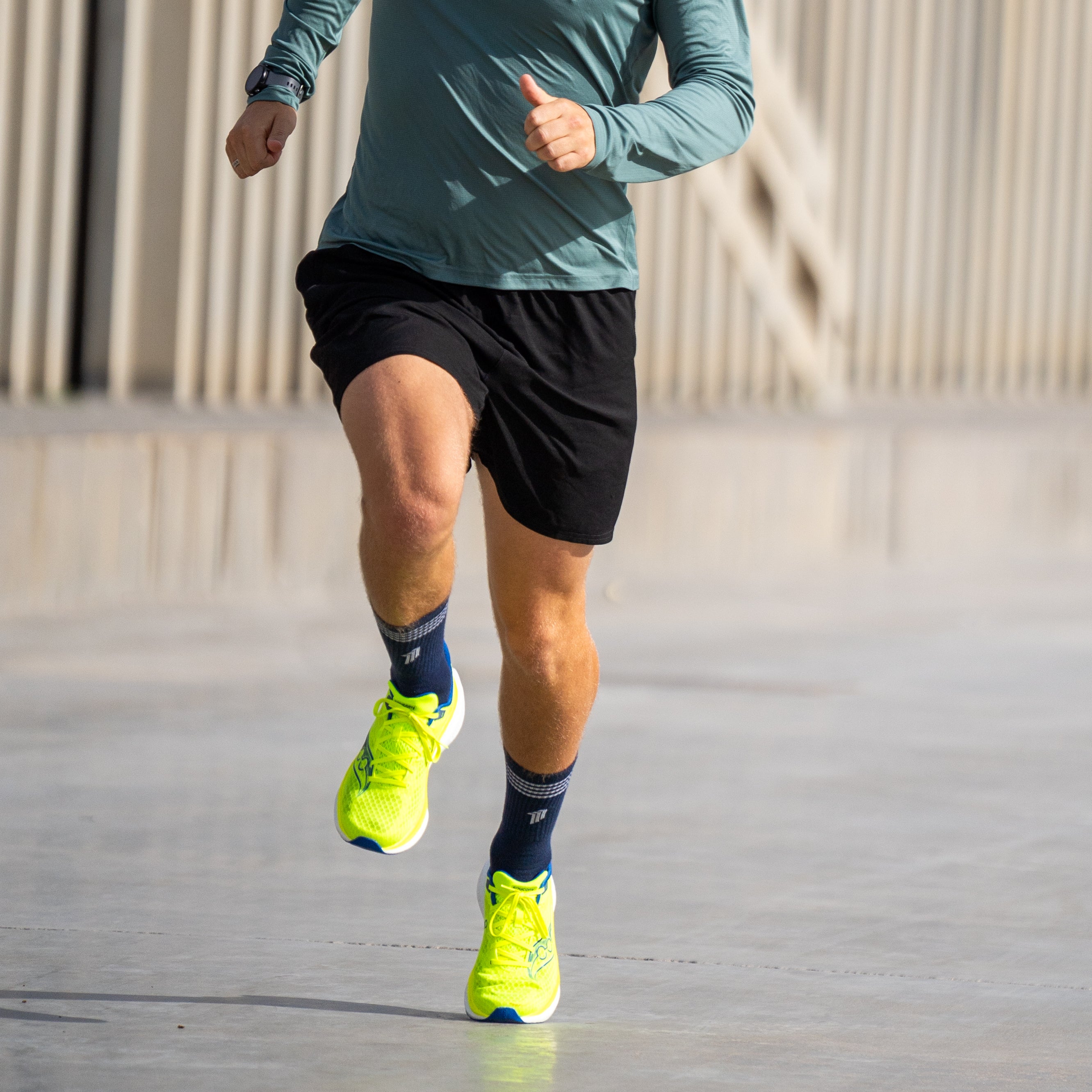 NO RISK BLUE - WINTER RUNNING SOCKS