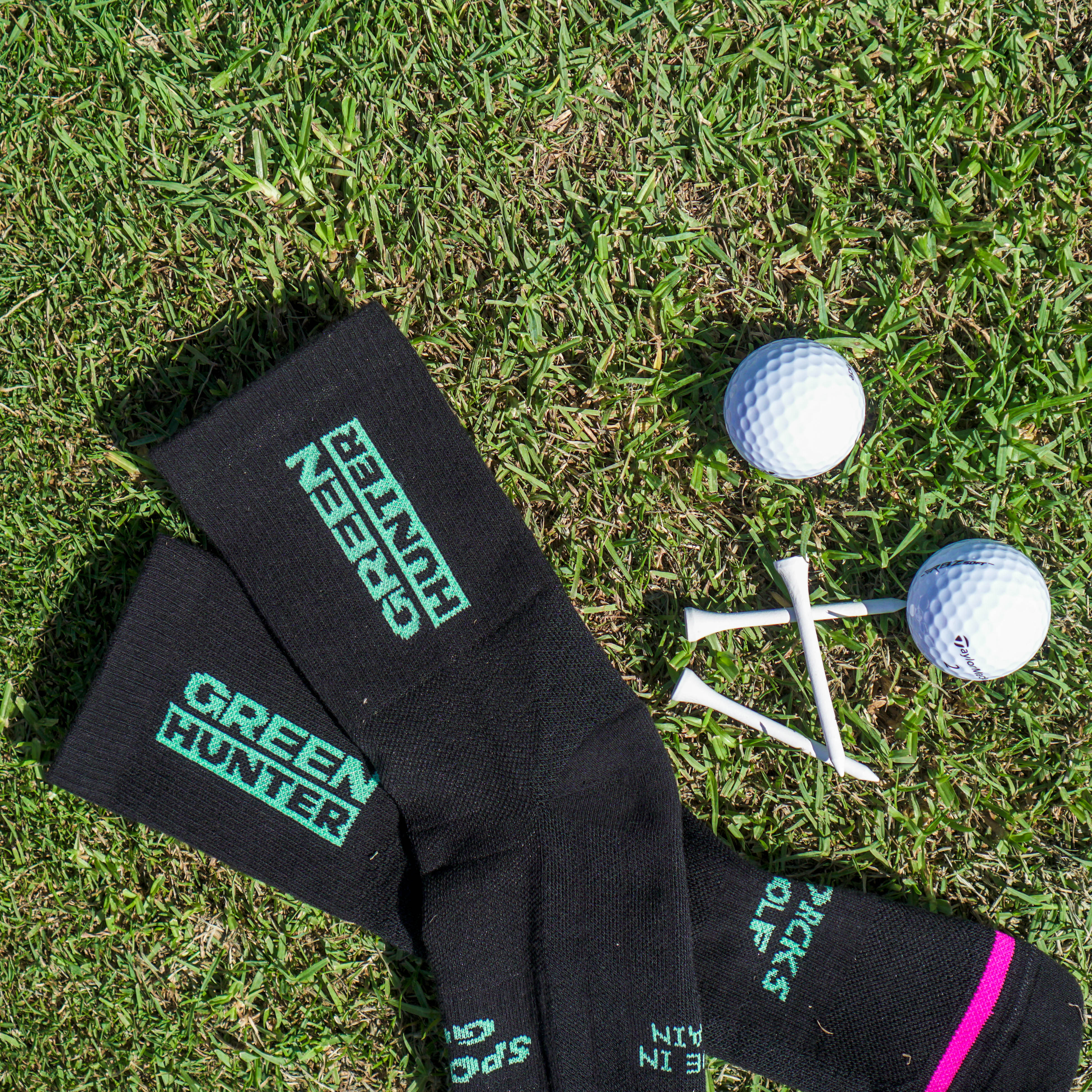 GREEN HUNTER BLACK - GOLFSOCKEN