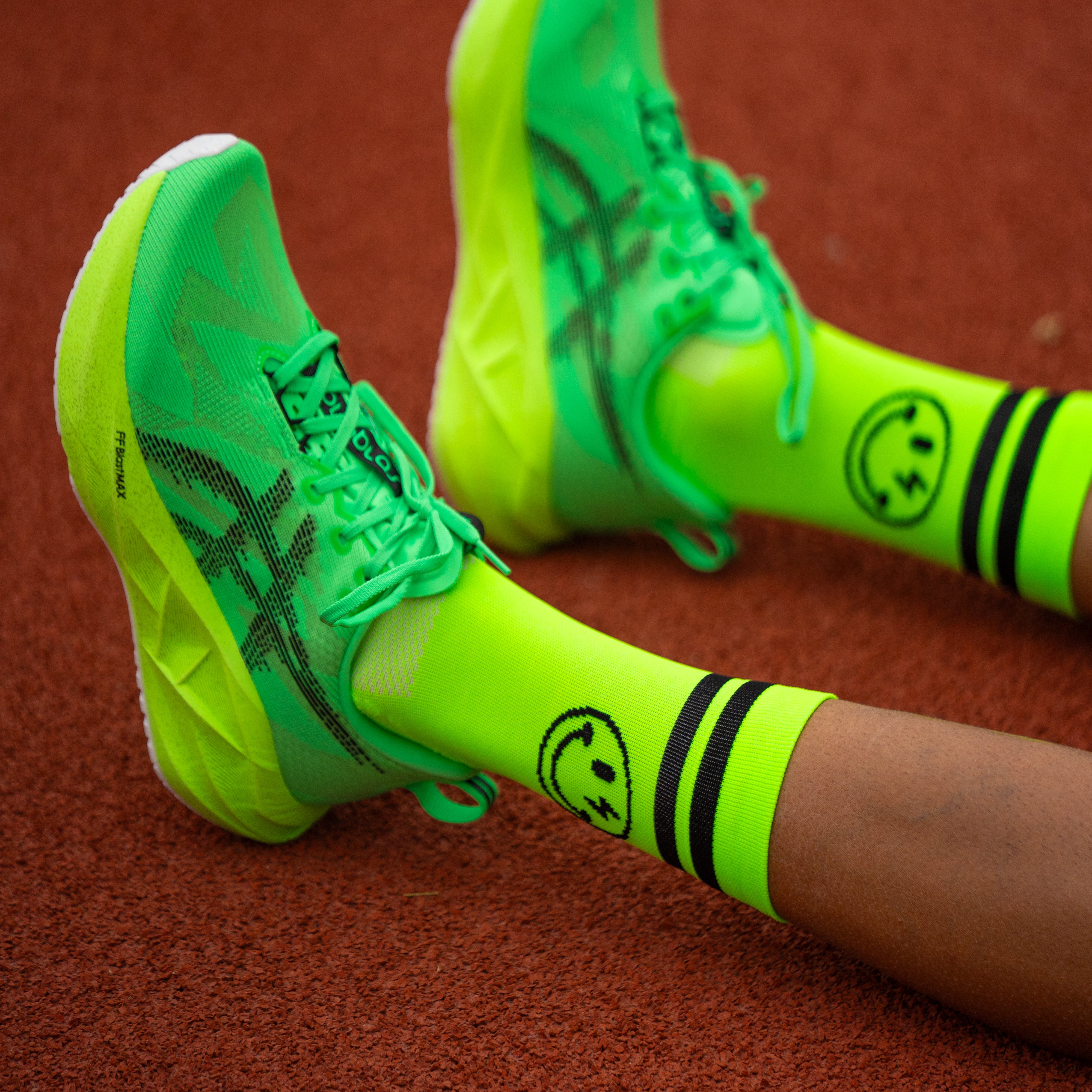 ELECTRIFIED GREEN - CHAUSSETTE DE COURSE