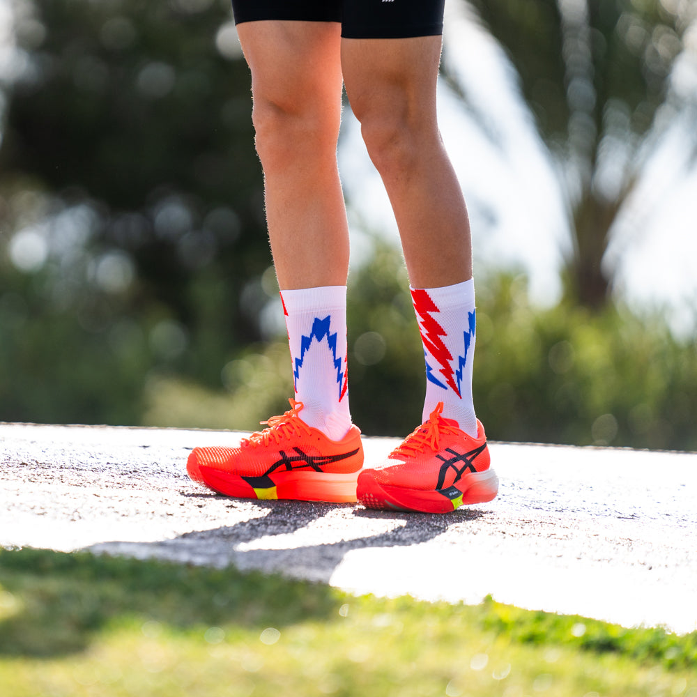 THUNDER WHITE - RUNNING SOCKS