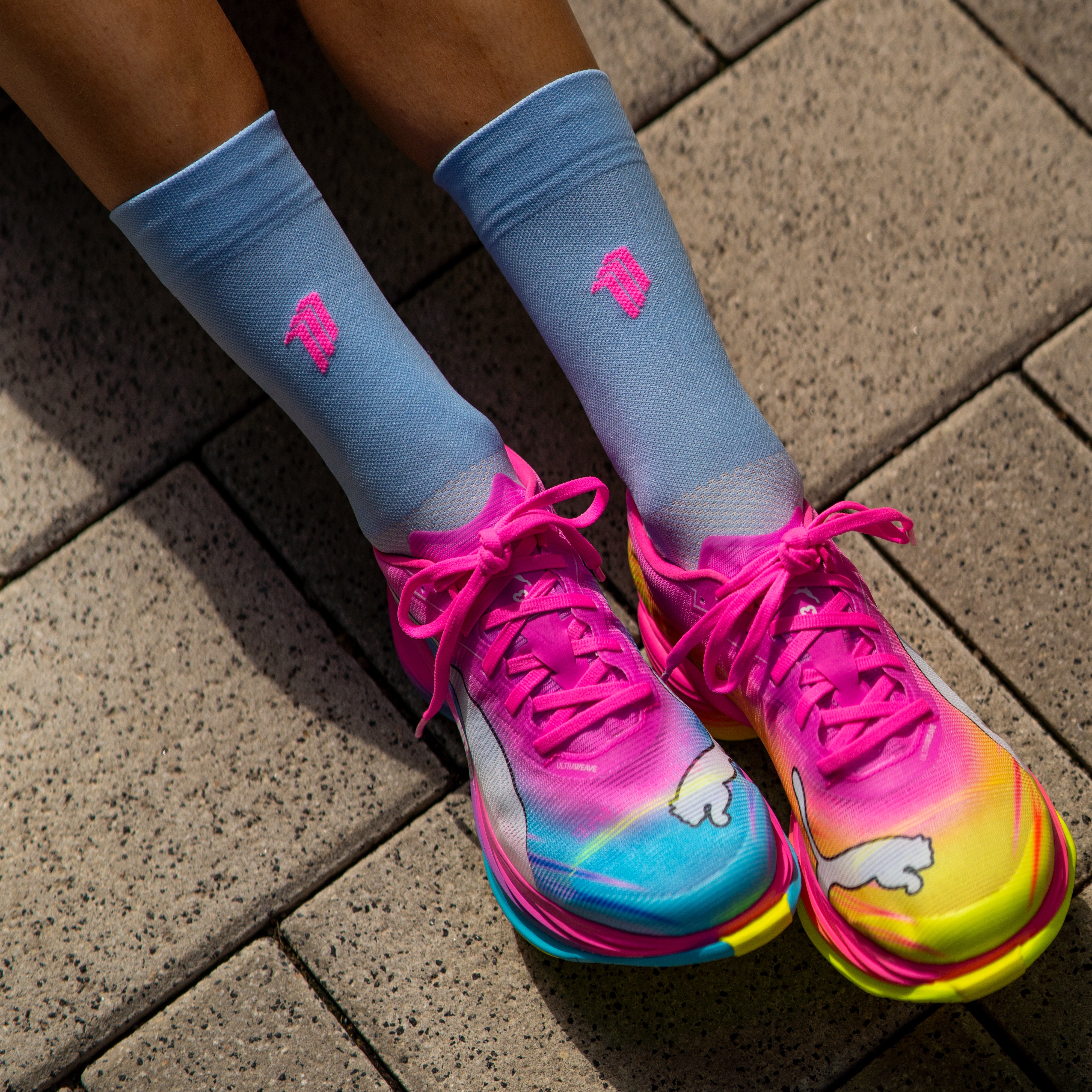 GIRLS POWER PINK - RUNNING SOCKS