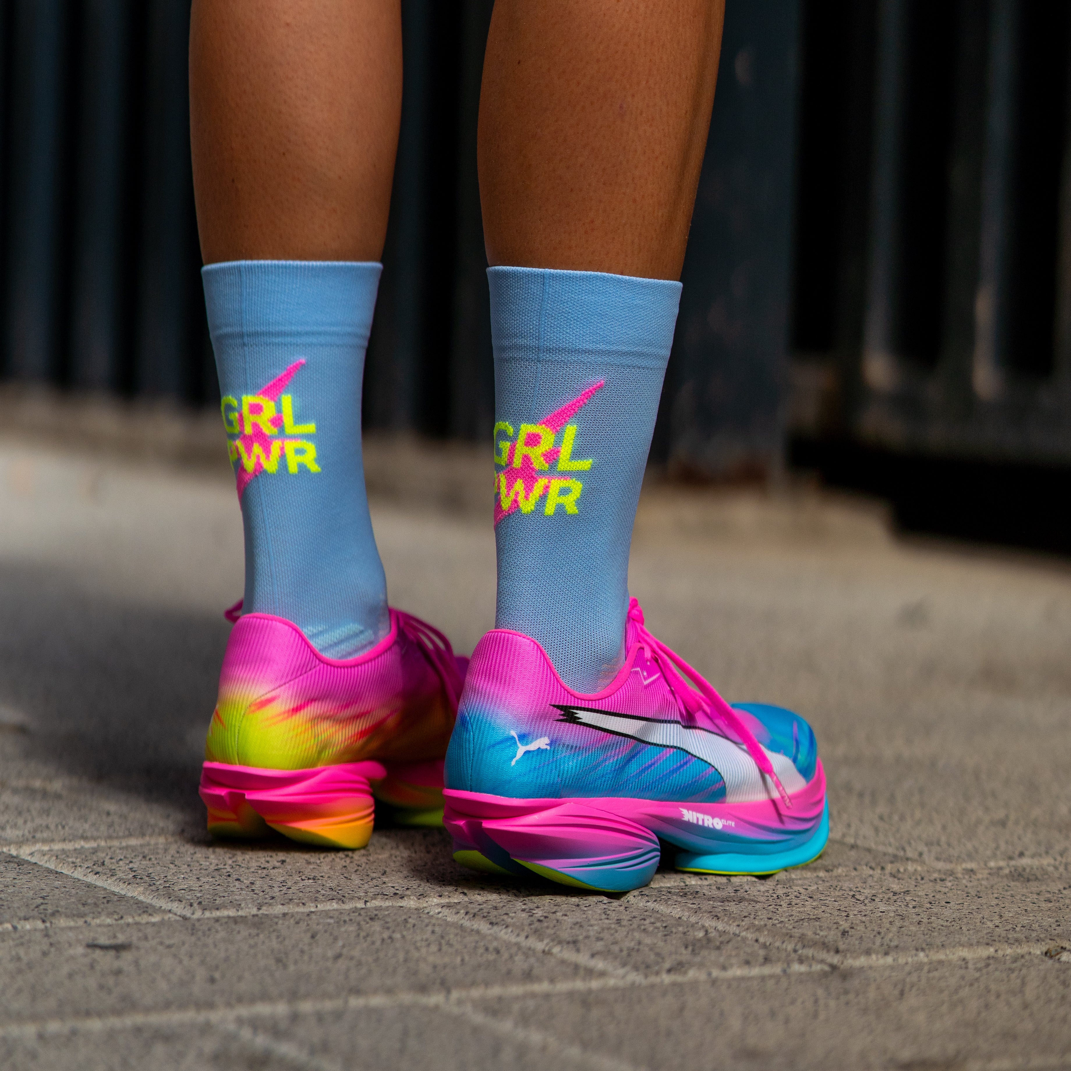 GIRLS POWER PINK - RUNNING SOCKS