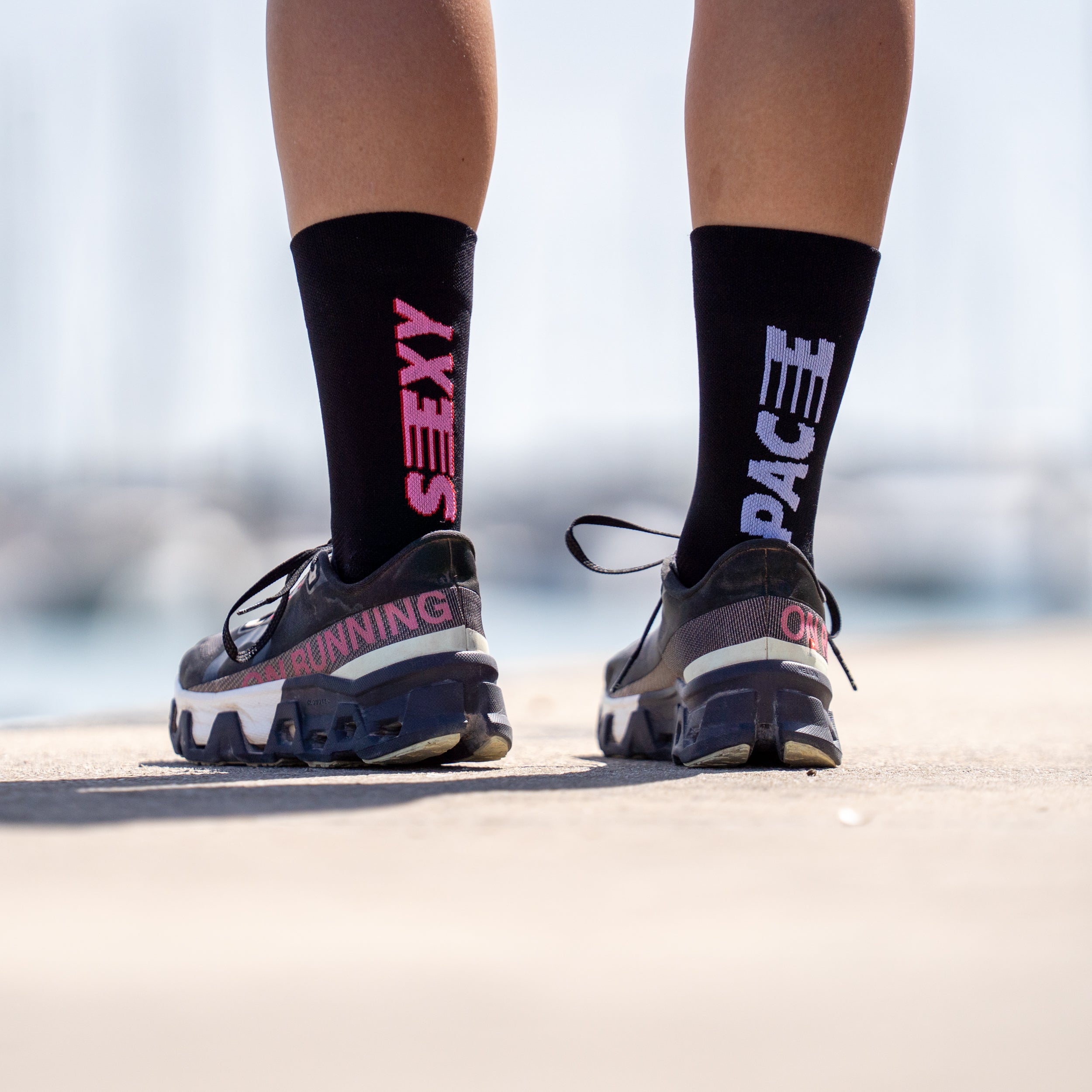 SEXY PACE BLACK - RUNNING SOCKS