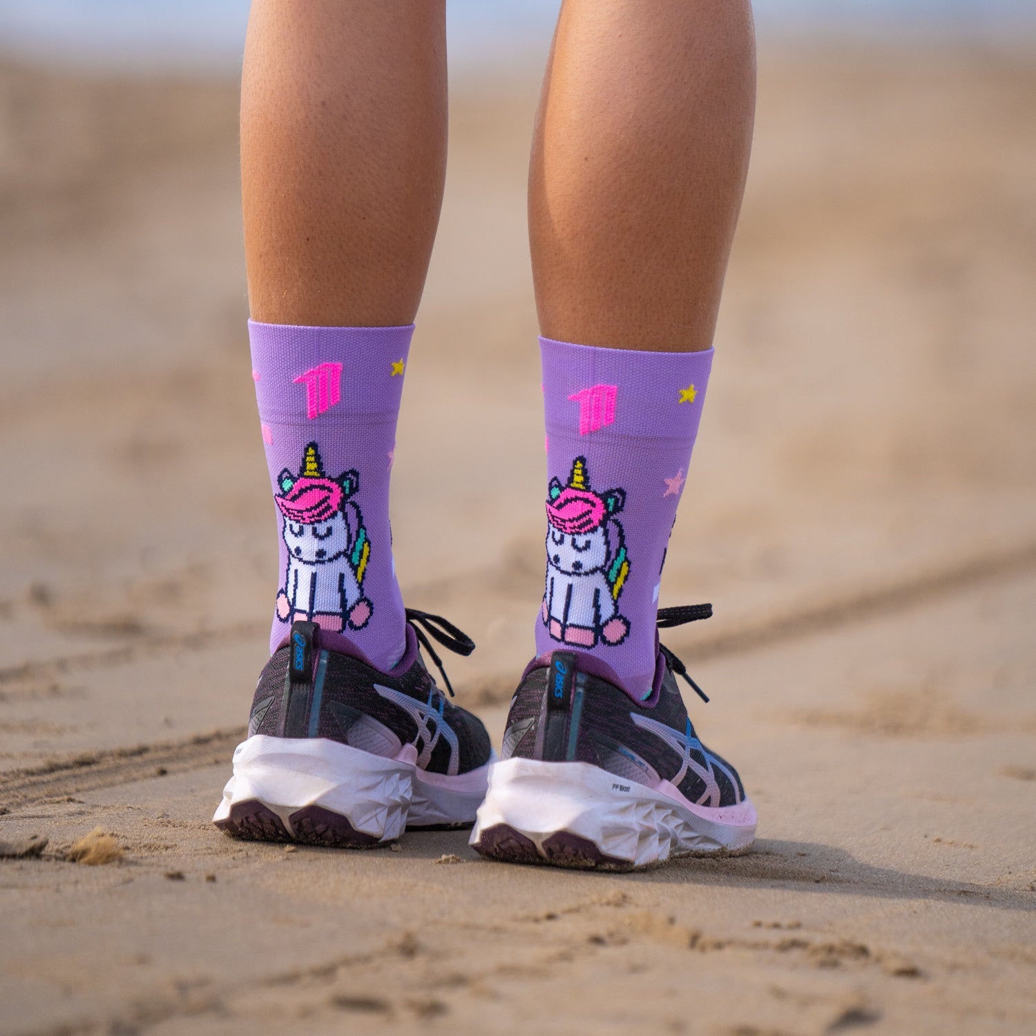 STAY MAGIC PURPLE - RUNNING SOCKS