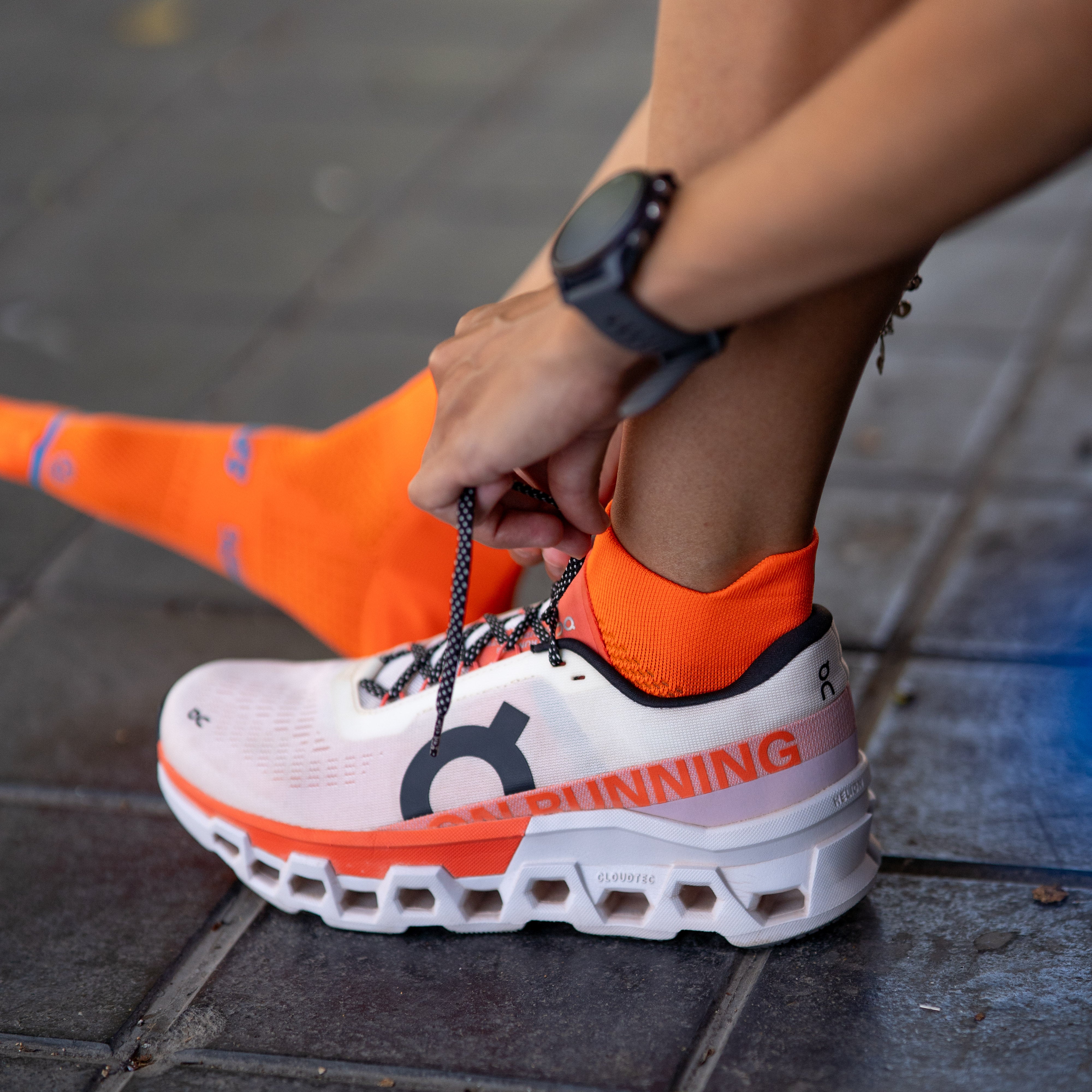 NOOSA ORANGE V2 - RUNNING SOCKS