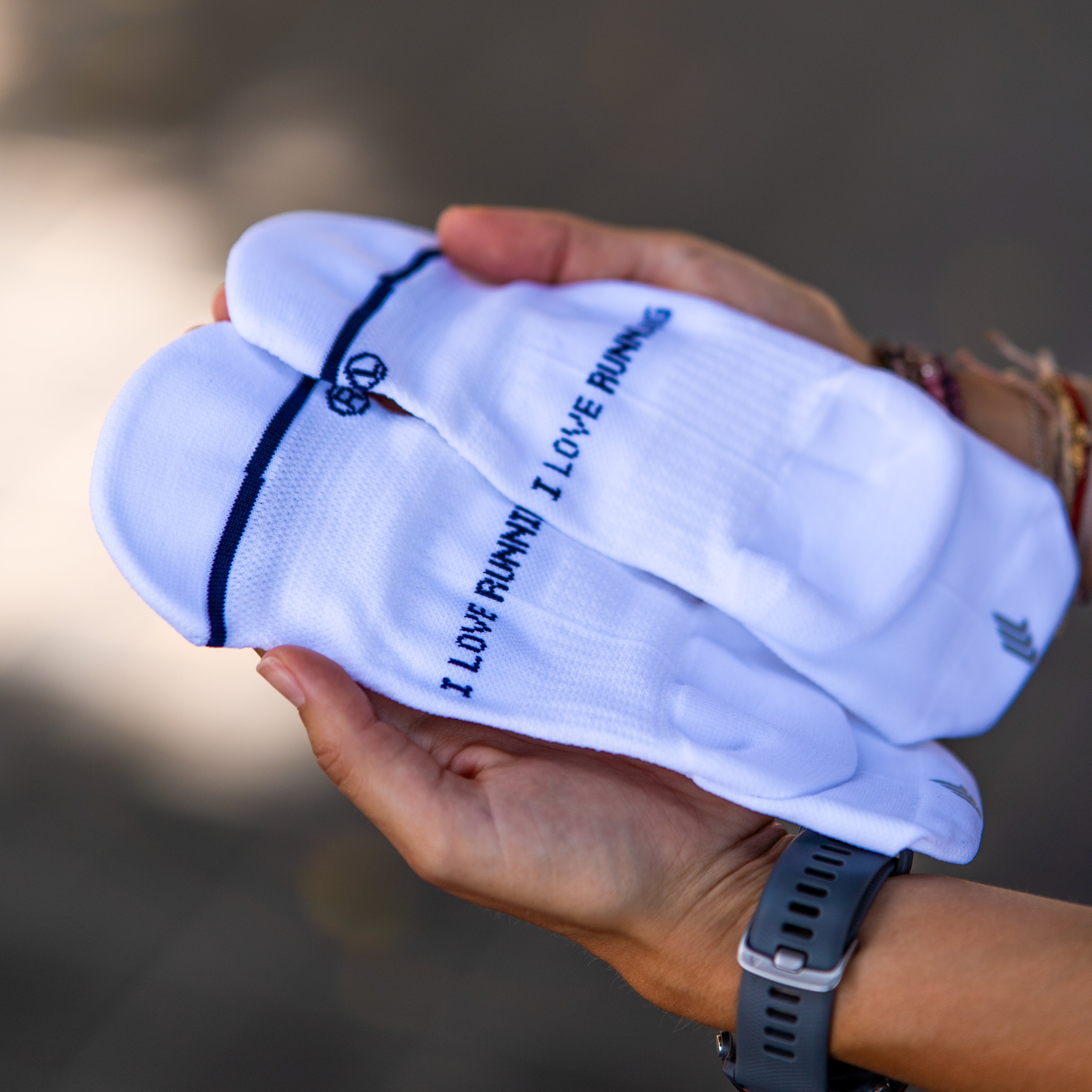 NOOSA WHITE V2 - CHAUSSETTE DE COURSE