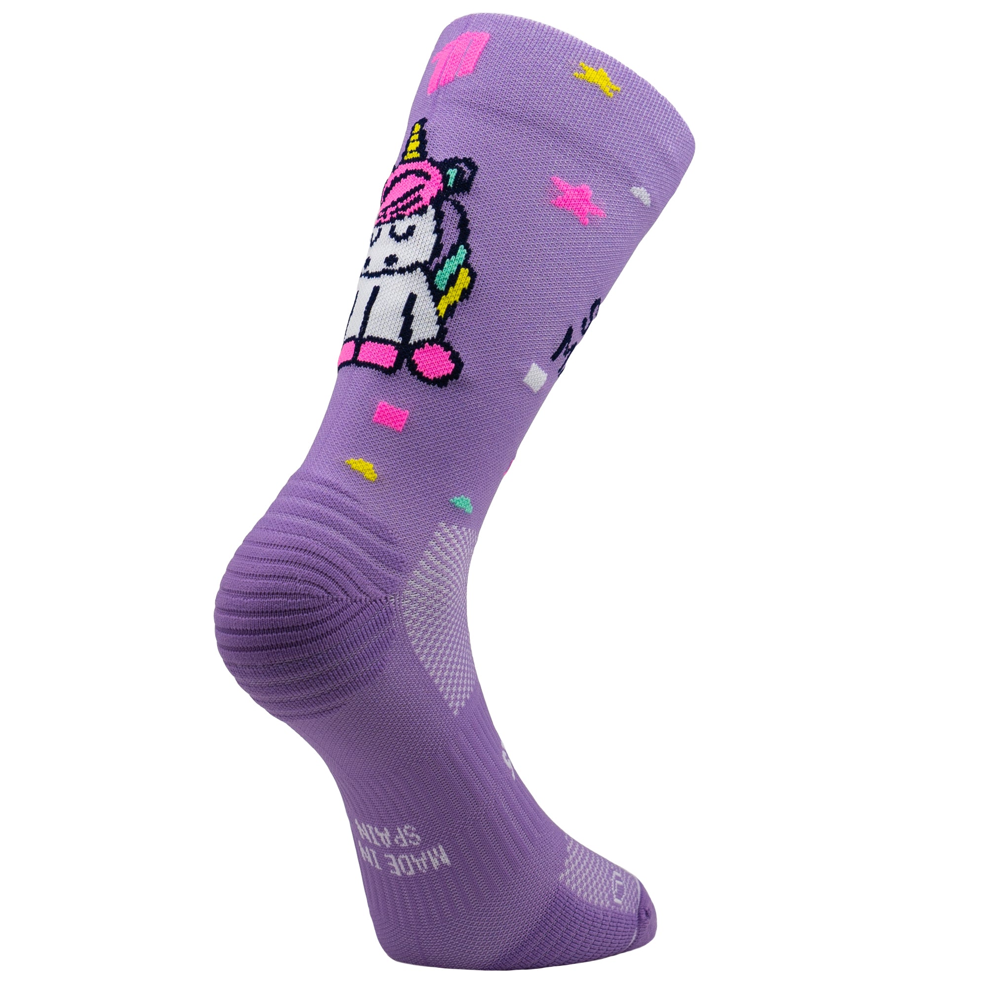 STAY MAGIC PURPLE RUNNING SOCKS