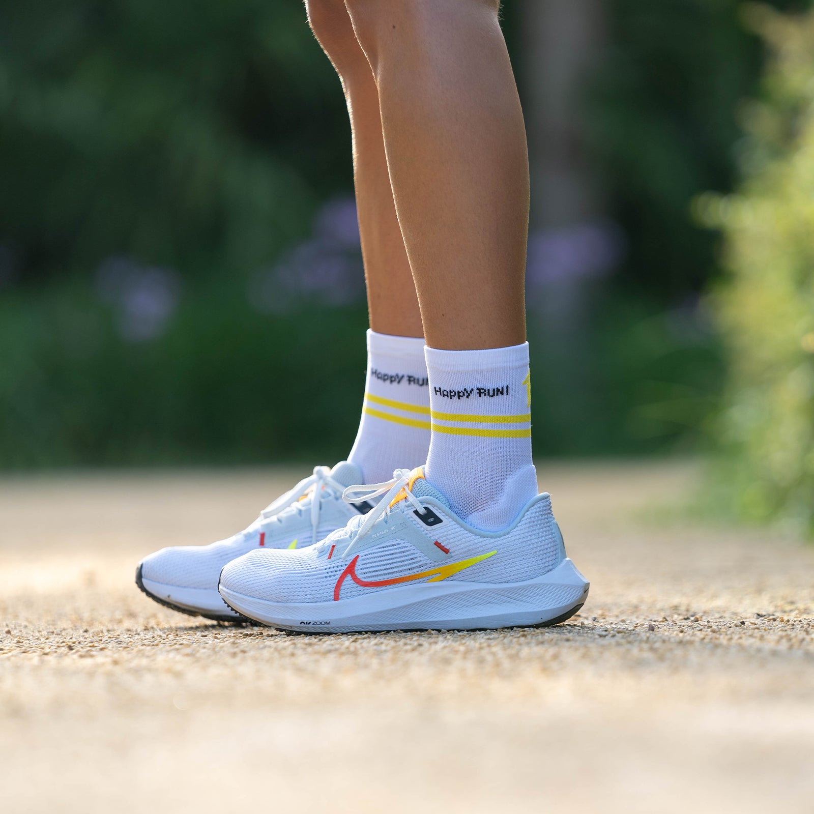 HAPPY RUN WHITE - ULTRALIGHT LAUFSOCKEN