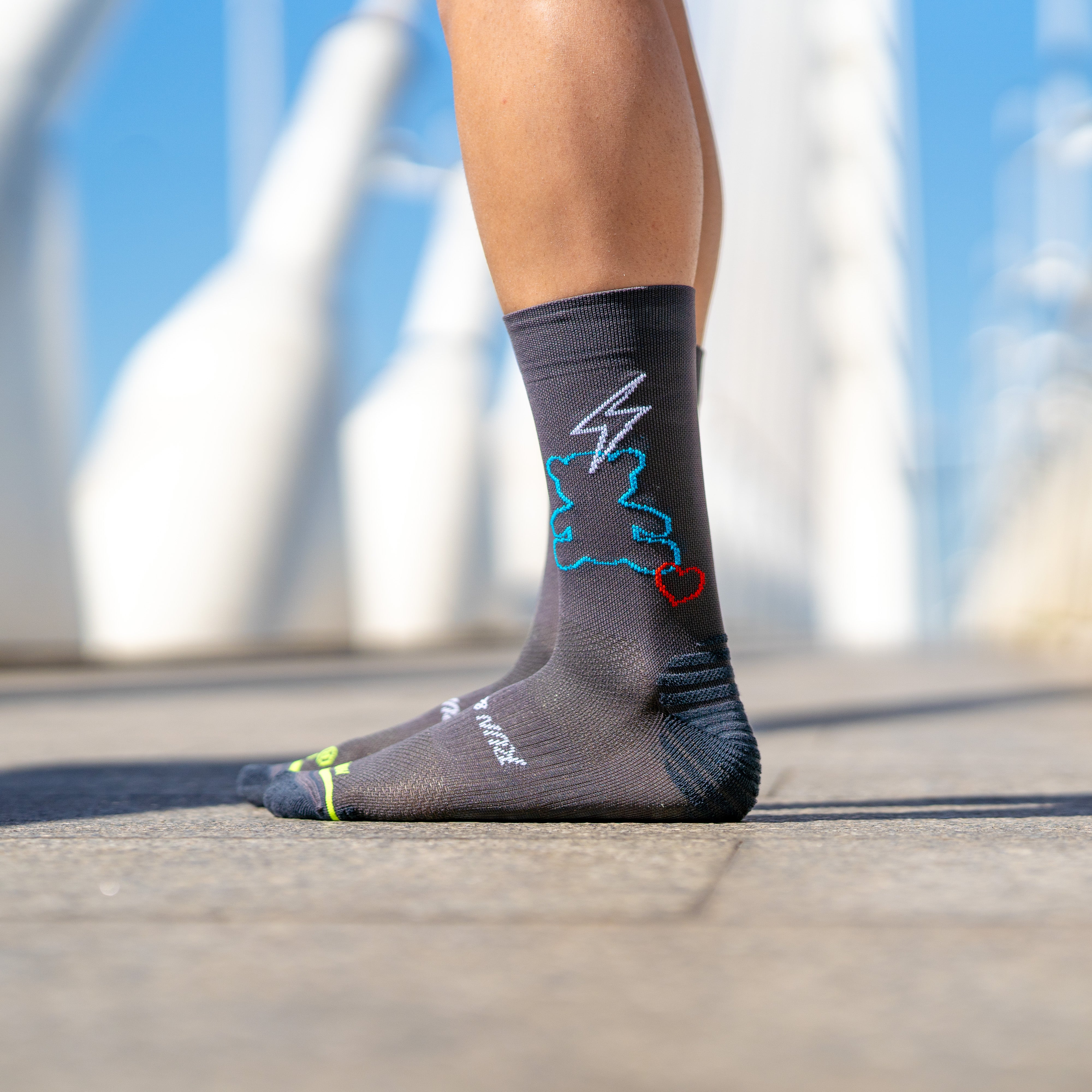 MY TEDDY GREY - LAUFSOCKEN