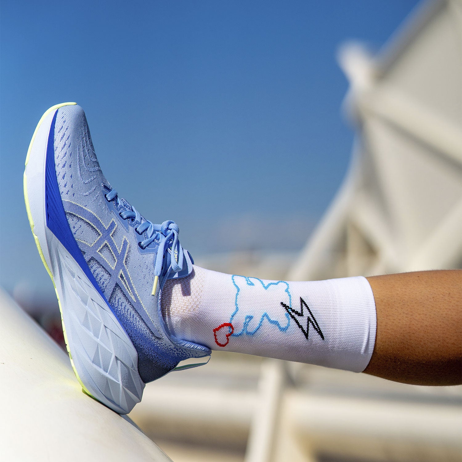 MY TEDDY WHITE - LAUFSOCKEN