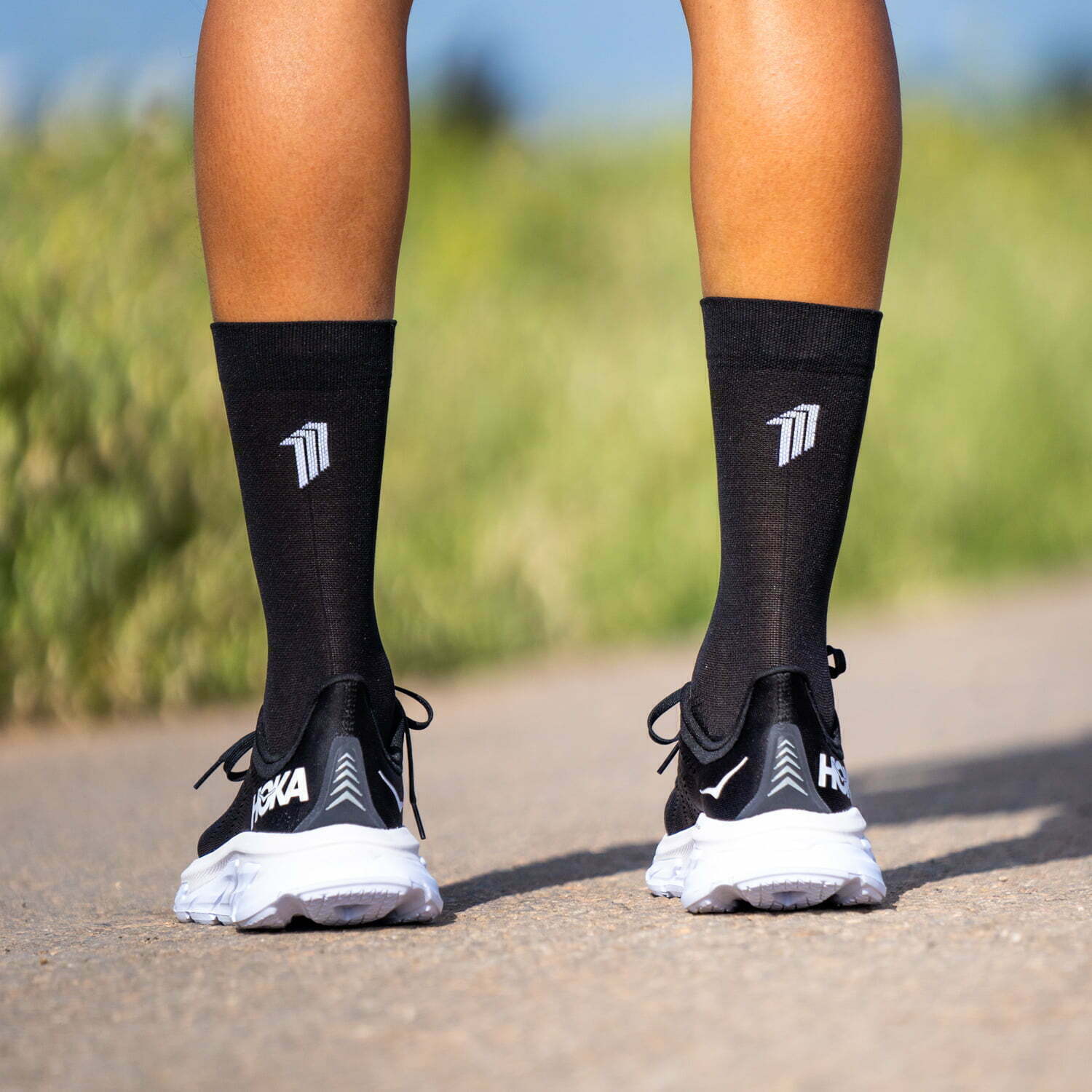 SEVEN MILE BLACK - RUNNING SOCKS