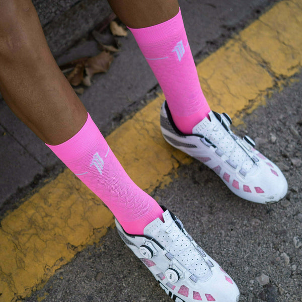 MARIE BLANQUE PINK - CYCLING SOCKS