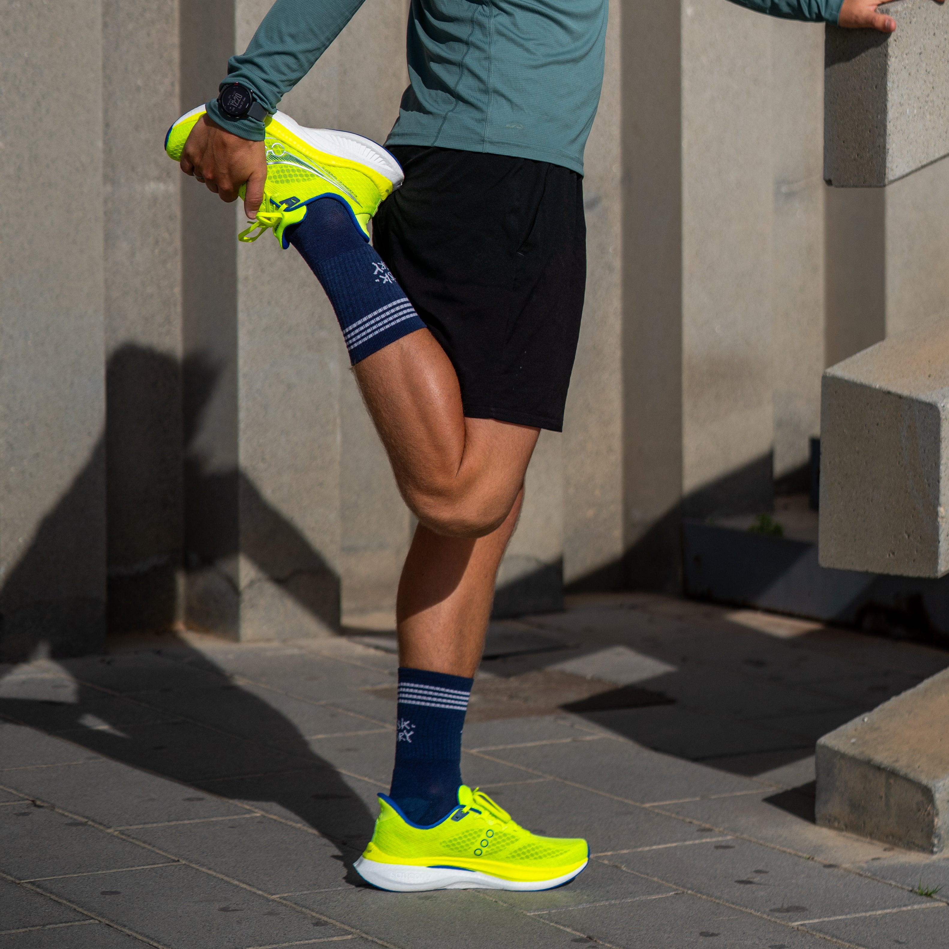 NO RISK BLUE - CHAUSSETTE DE COURSE HIVER