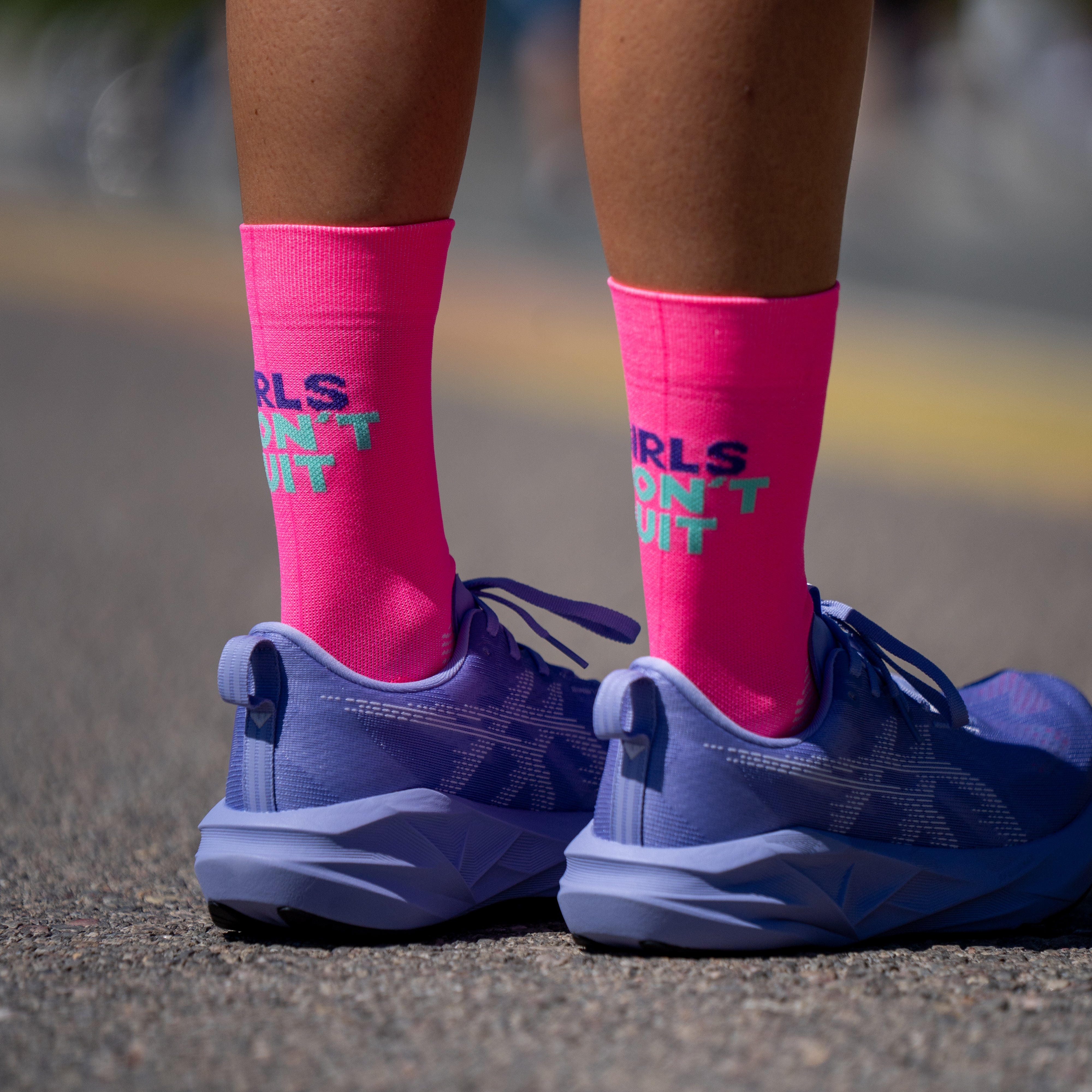 GIRLS DON'T QUIT - CHAUSSETTE DE COURSE