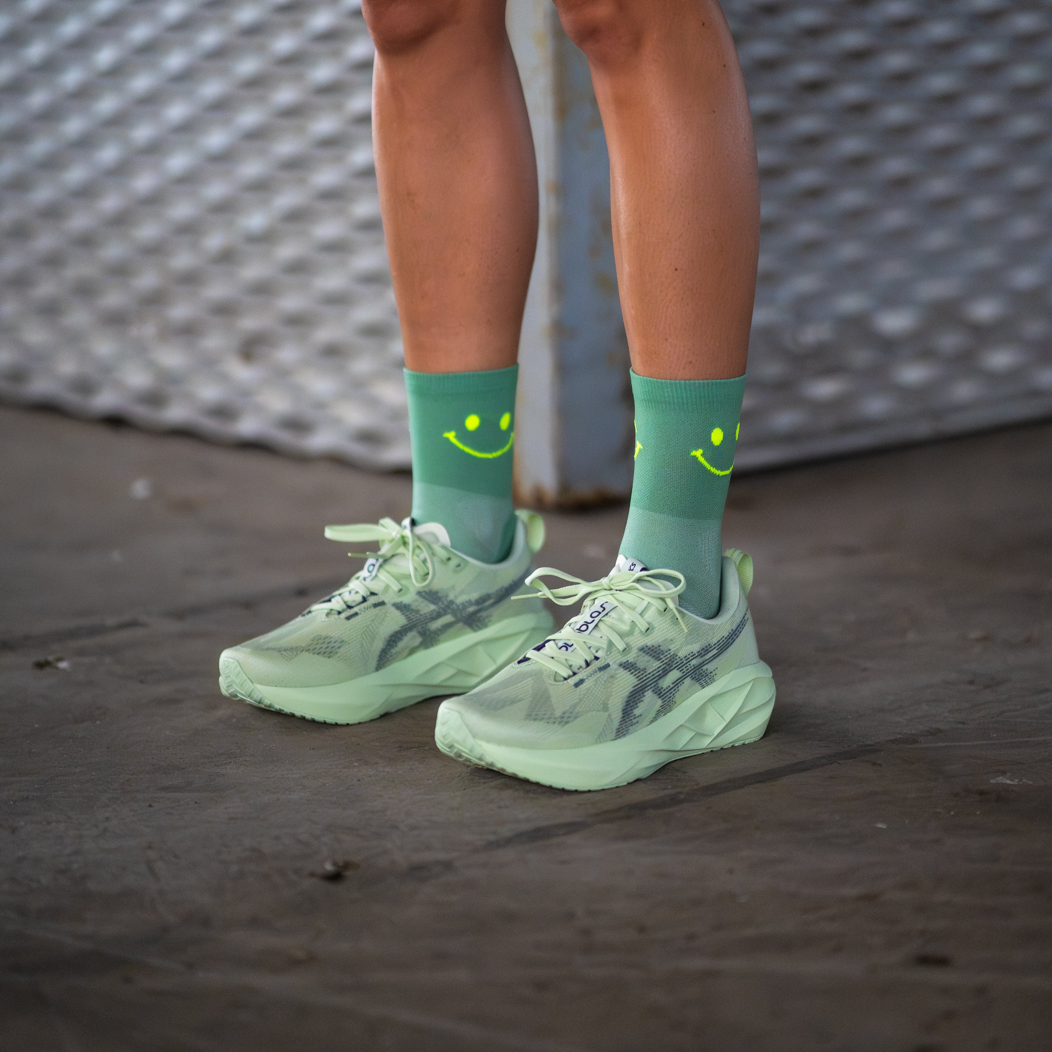 HAPPY MODE GREEN - CHAUSSETTES DE COURSE ULTRALÉGÈRES