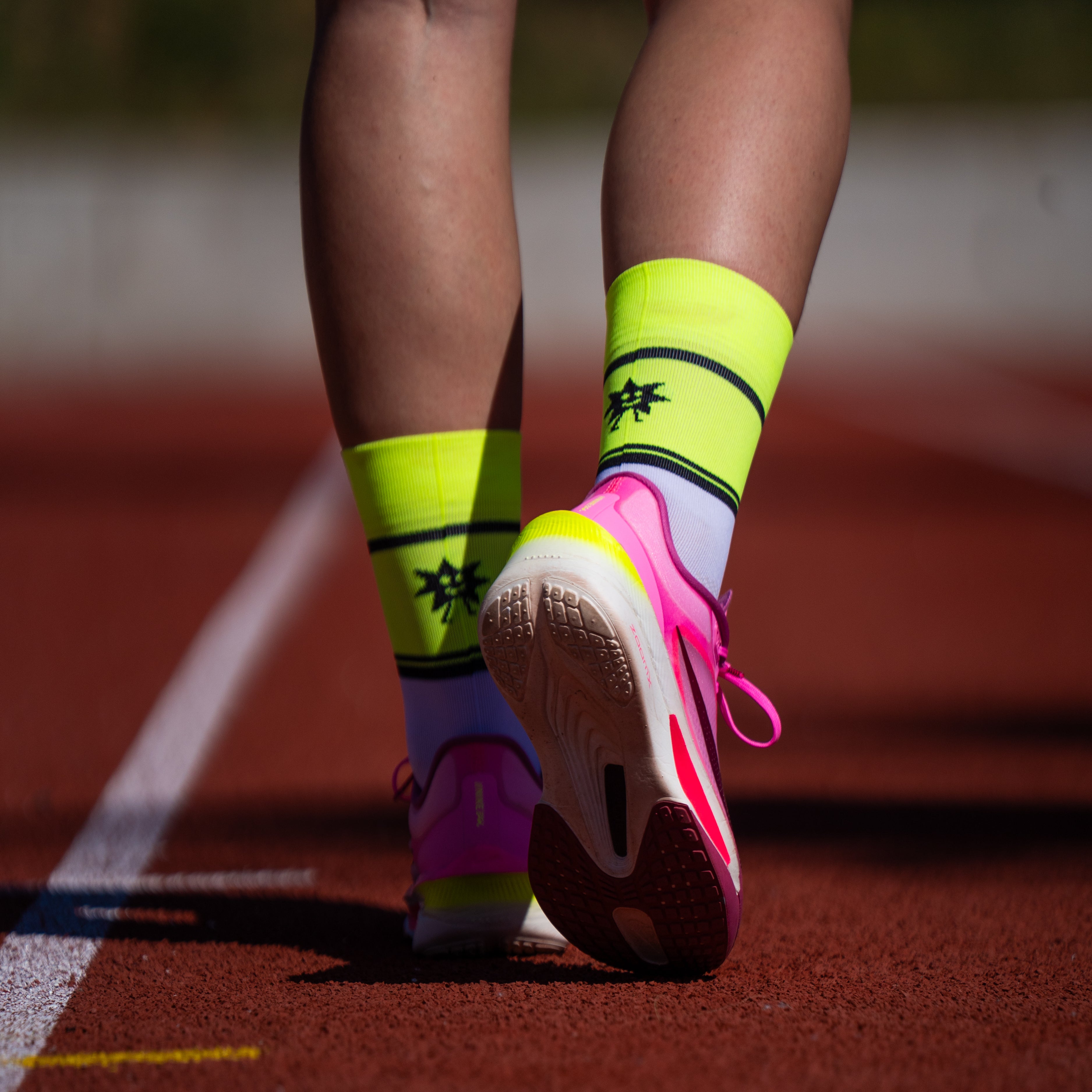 RUNNING STAR YELLOW - CALCETÍN RUNNING