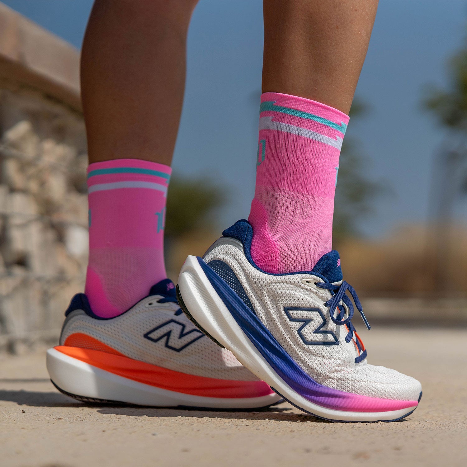 SUMMER 10 PINK - CALCETÍN RUNNING PRO COMFORT