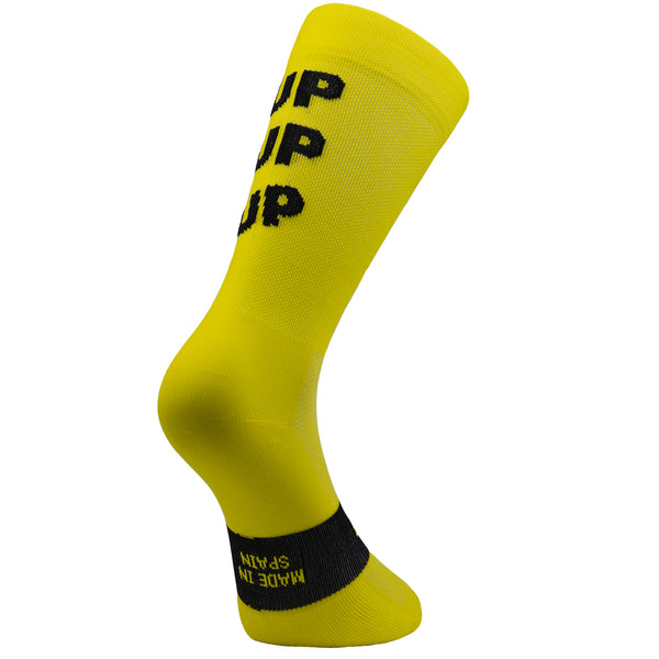 UP UP UP YELLOW  - CYCLING SOCKS