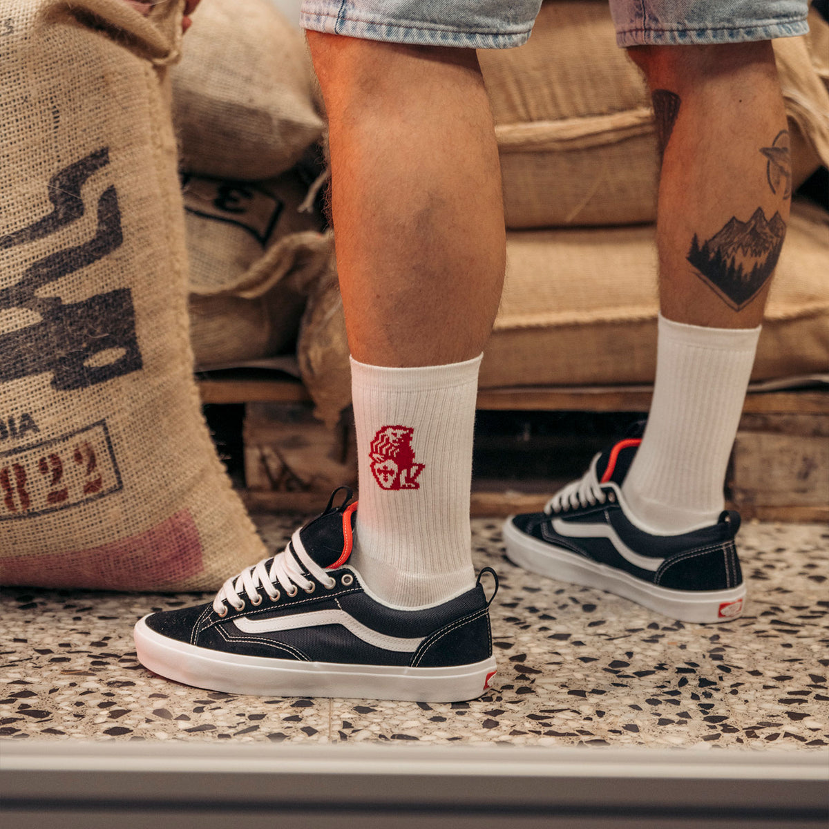 LA MARZOCCO WHITE - CHAUSSETTES DE RUE