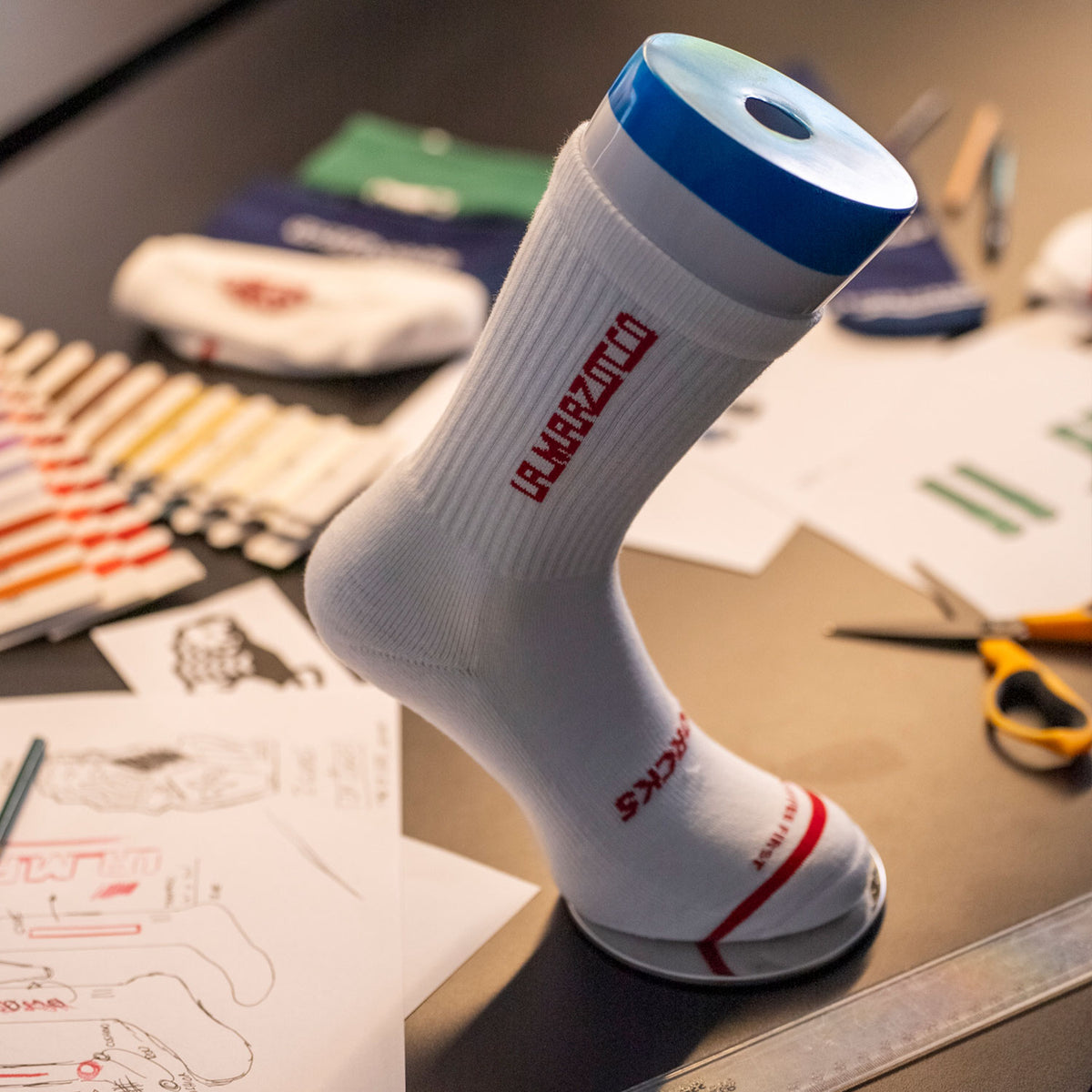 LA MARZOCCO WHITE - CHAUSSETTES DE RUE