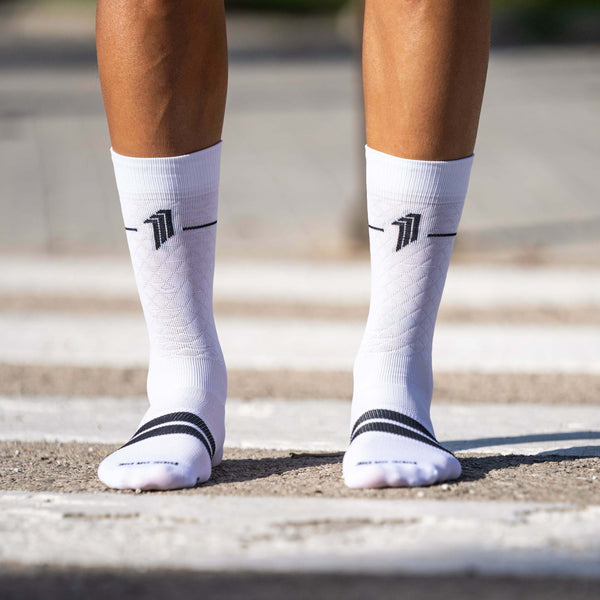 MARIE BLANQUE WHITE - CYCLING SOCKS